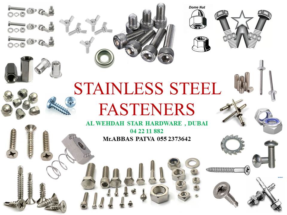 STAINLESS STEEL AND BRASS FASTENERS